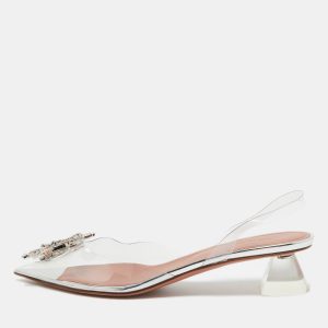 Amina Muaddi Transparent PVC Begum Pumps Size 37.5, Pumps - Luxury Closet catalog