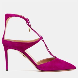 Aquazzura Suede Ankle Strap Pumps Size 41, Pumps - Luxury Closet catalog