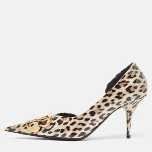Balenciaga Cream/Brown Patent BB d'Orsay Pumps Size 37, Pumps - Luxury Closet catalog