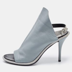 Balenciaga Grey Suede and Leather Glove Sandals Size 39, Sandals - Luxury Closet