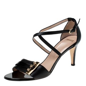 Bally Black Leather Open Toe Ankle Strap Sandals Size 38, Sandals - Luxury Closet