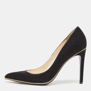 Balmain Black Suede Pointed Toe Pumps Size 37, Pumps - Luxury Closet catalog