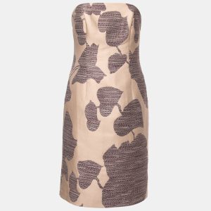Boss By Hugo Boss Pink Jacquard Strapless Short Dress M, Dresses - Luxury Closet catalog