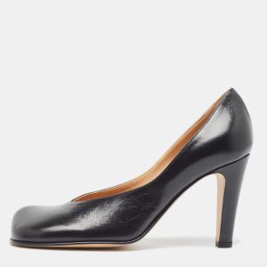 Bottega Veneta Black Leather Square Toe Pumps Size 37, Pumps - Luxury Closet catalog