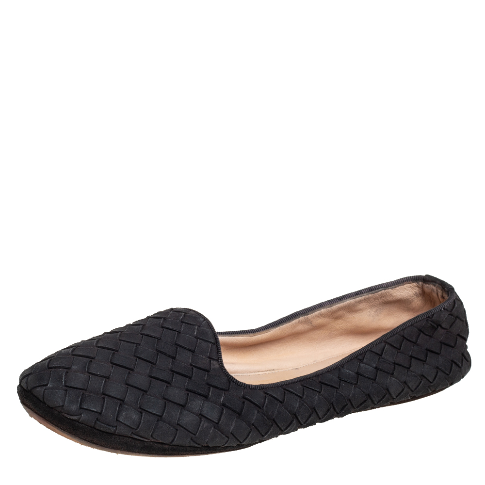 Bottega Veneta Black Interecciato Suede Smoking Slippers Size 37, Loafers & Slip-Ons - Luxury Closet catalog