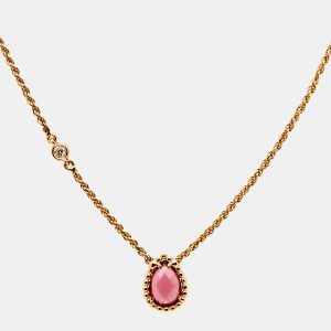 Boucheron Serpent Boheme Rhodolite Diamond 18k Rose Gold XS Motif Necklace, Necklaces - Luxury Closet catalog