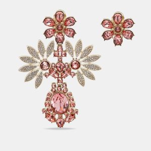 Burberry Daisy Floral Crystal Gold Tone Earrings, Jewelry - Luxury Closet catalog