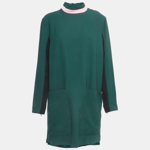 Burberry Green Wool Blend Midi Dress XL, Dresses - Luxury Closet