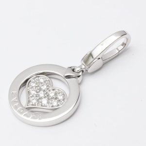 Bvlgari Tondo Heart 18K White Gold Diamond Charms and Pendants, Necklaces - Luxury Closet catalog