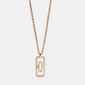 BVLGARI Parentesi Fashion Pendant in 18k Rose Gold 1.18 CTW, Necklaces - Luxury Closet catalog