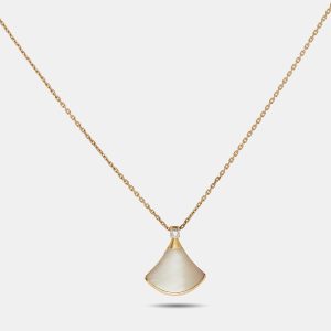 Bvlgari Divas' Dream Mother of Pearl Diamond 18k Rose Gold Necklace, Necklaces - Luxury Closet catalog