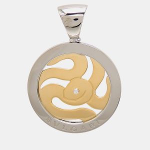 Bvlgari 18K Yellow Gold & Steel Tondo Snake Pendant, Necklaces - Luxury Closet catalog