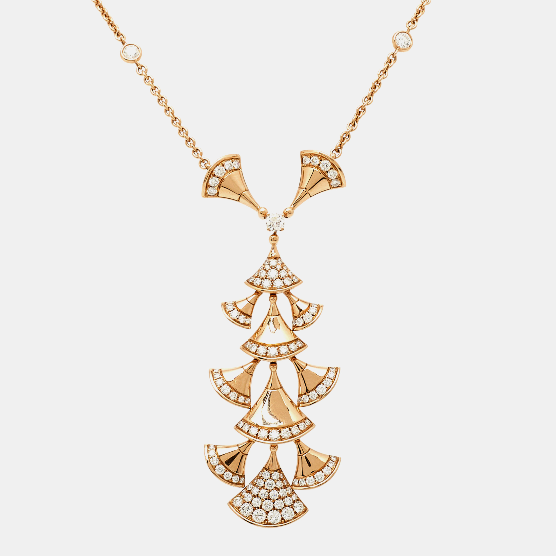 Bvlgari Divas' Dream Diamonds 18k Rose Gold Necklace, Necklaces - Luxury Closet catalog