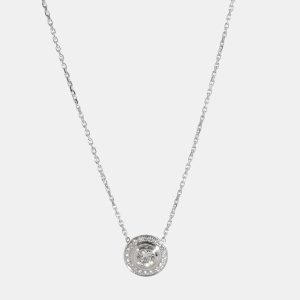 Cartier D'Amour Necklace in 18k White Gold 0.30 CTW, Necklaces - Luxury Closet catalog