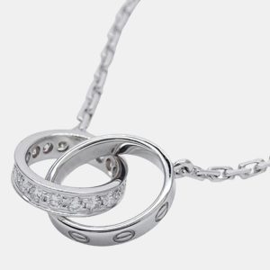 Cartier Love 18K White Gold Diamond Necklace, Necklaces - Luxury Closet catalog