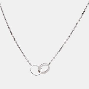 Cartier Love Diamonds 18k White Gold Necklace, Necklaces - Luxury Closet catalog