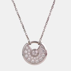Cartier Amulette de Cartier White Gold Diamond Pendant XS model, Necklaces - Luxury Closet catalog