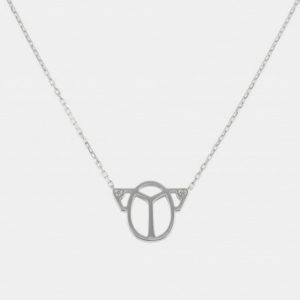 Cartier Scarab 18K White Gold Diamond Necklace, Necklaces - Luxury Closet catalog