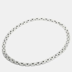 Cartier Mallion Panthere 18K White Gold Diamond Necklace, Necklaces - Luxury Closet catalog