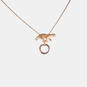 Cartier Trinity Panthere 18K Yellow Rose White Gold and Emerald Necklace, Necklaces - Luxury Closet catalog