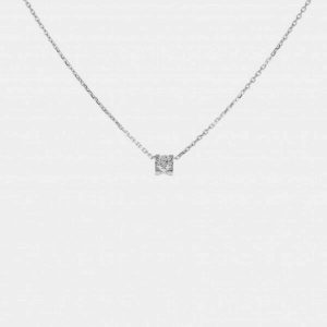 Cartier C De Cartier 18K White Gold Diamond Necklace, Necklaces - Luxury Closet catalog