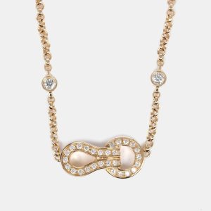 Cartier Agrafe 18K Yellow Gold Diamond Necklace, Necklaces - Luxury Closet catalog
