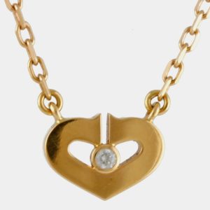 Cartier 18K Rose Gold and Diamond C Heart of Cartier Pendant Necklace, Necklaces - Luxury Closet catalog