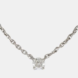 Cartier 18K White Gold and Diamond 1895 Pendant Necklace, Necklaces - Luxury Closet catalog