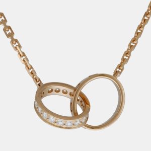 Cartier 18k Rose Gold and Diamond Baby Love Necklace, Necklaces - Luxury Closet catalog