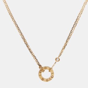 Cartier Love Diamond 18k Yellow Gold Necklace, Necklaces - Luxury Closet catalog