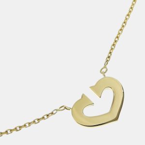 Cartier 18k Yellow Gold C de Cartier Heart Necklace, Necklaces - Luxury Closet catalog
