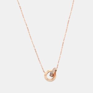 Cartier Love Necklace in 18K Rose Gold 0.3 CTW, Necklaces - Luxury Closet catalog