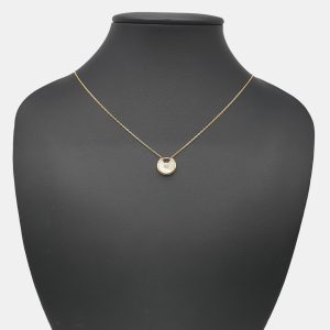 Cartier 18K Yellow Gold, Diamond, Mother of Pearl Amulette De Cartier Pendant Necklace, Necklaces - Luxury Closet catalog