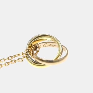 Cartier 18K Yellow Gold, 18K Rose Gold and 18K White Gold Trinity Pendant Chain Necklace, Necklaces - Luxury Closet catalog