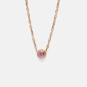 Cartier 18K Rose Gold and Sapphire D'amour Pendant Necklace, Necklaces - Luxury Closet catalog