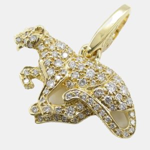 Cartier 18K Yellow Gold and Diamond Panth&egrave;re de Cartier Pendant, Necklaces - Luxury Closet catalog