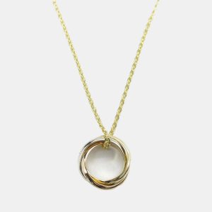 Cartier 18K Yellow, Rose, White Gold and Diamond Trinity Pendant Necklace, Necklaces - Luxury Closet catalog