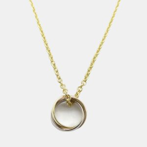 Cartier 18K Yellow, Rose, White Gold Trinity Pendant Necklace, Necklaces - Luxury Closet catalog