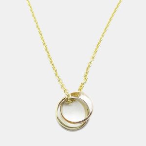 Cartier 18K Yellow, Rose, White Gold Trinity Pendant Necklace, Necklaces - Luxury Closet catalog