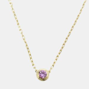 Cartier 18K Rose Gold and Sapphire D'amour Pendant Necklace, Necklaces - Luxury Closet catalog