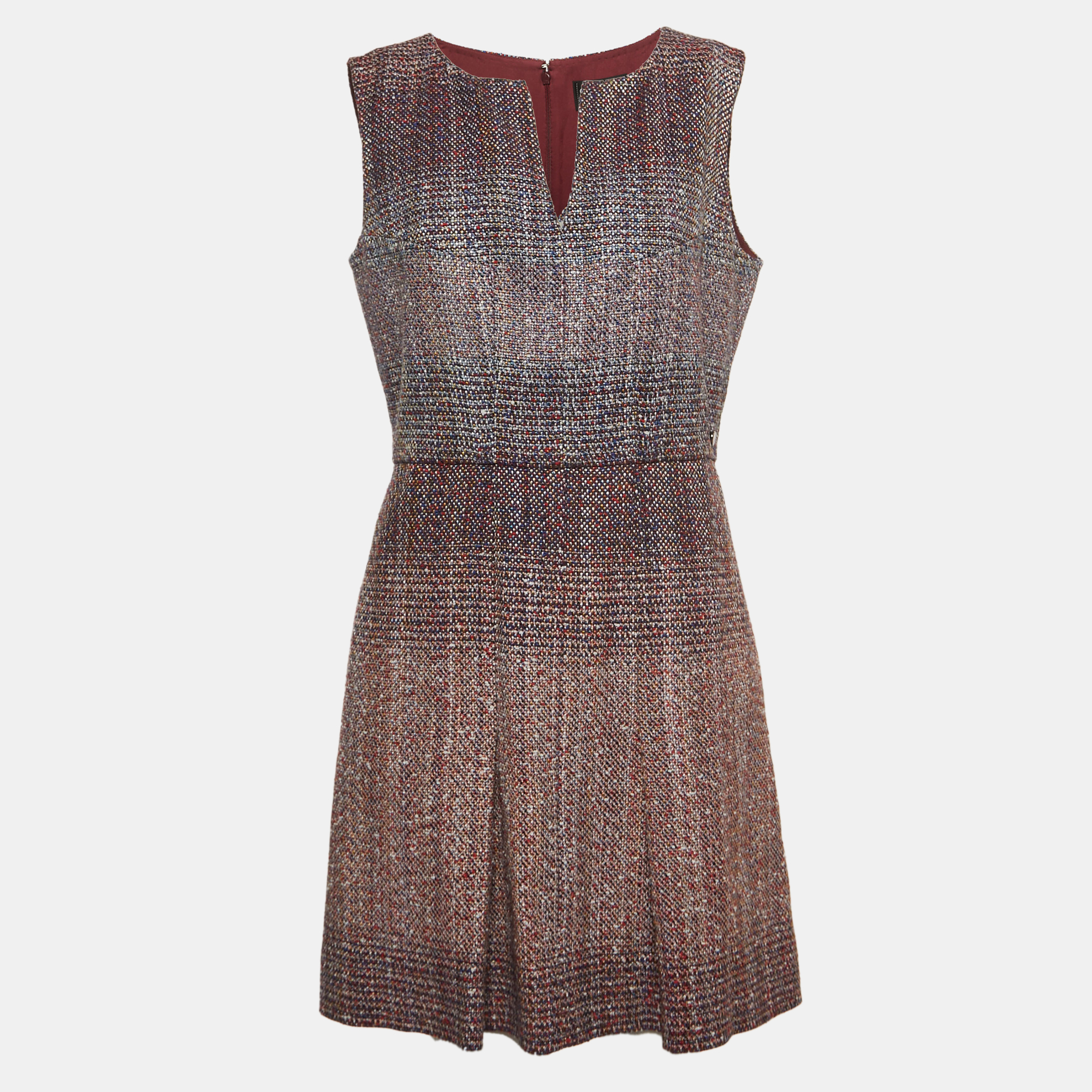 Chanel Multicolor Tweed Sleeveless Short Dress L, Dresses - Luxury Closet catalog