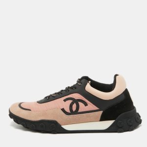 Chanel Multicolor Nylon And Suede Logo Low Top Sneakers Size 40.5, Athletic Shoes & Sneakers - Luxury Closet