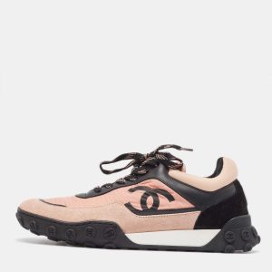 Chanel Multicolor Nylon and Suede CC Sneakers Size 37.5, Athletic Shoes & Sneakers - Luxury Closet