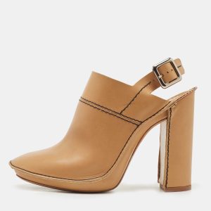 Chloe Tan Leather Slingback Pumps Size 39, Pumps - Luxury Closet catalog