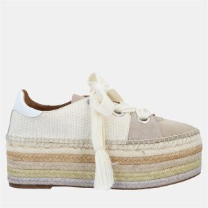 Chloe Suede and Canvas Espadrille Sneakers Size 40, Athletic Shoes & Sneakers - Luxury Closet