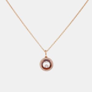 Chopard Happy Diamonds Icon 18K Rose Gold Diamond Necklace, Necklaces - Luxury Closet catalog