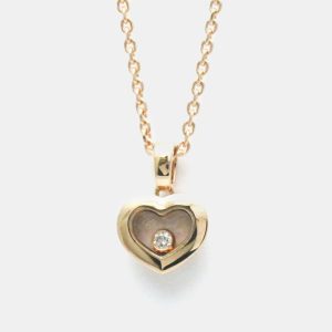 Chopard 18K Rose Gold and Diamond Happy Heart Pendant Necklace, Necklaces - Luxury Closet catalog