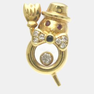 Chopard 18K Yellow Gold, Diamond, Ruby and Sapphire Happy Diamonds Teddy Bear Pin, Necklaces - Luxury Closet catalog