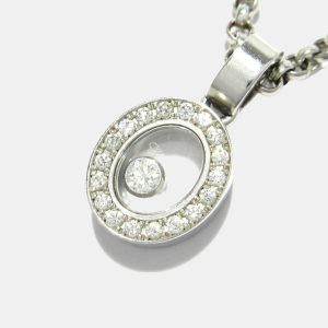 Chopard 18K White Gold Happy diamonds necklace, Necklaces - Luxury Closet catalog