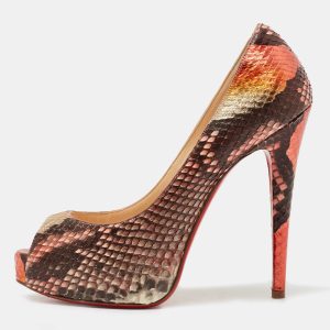 Christian Louboutin Multicolor Python Very Prive Pumps Size 37.5, Pumps - Luxury Closet catalog